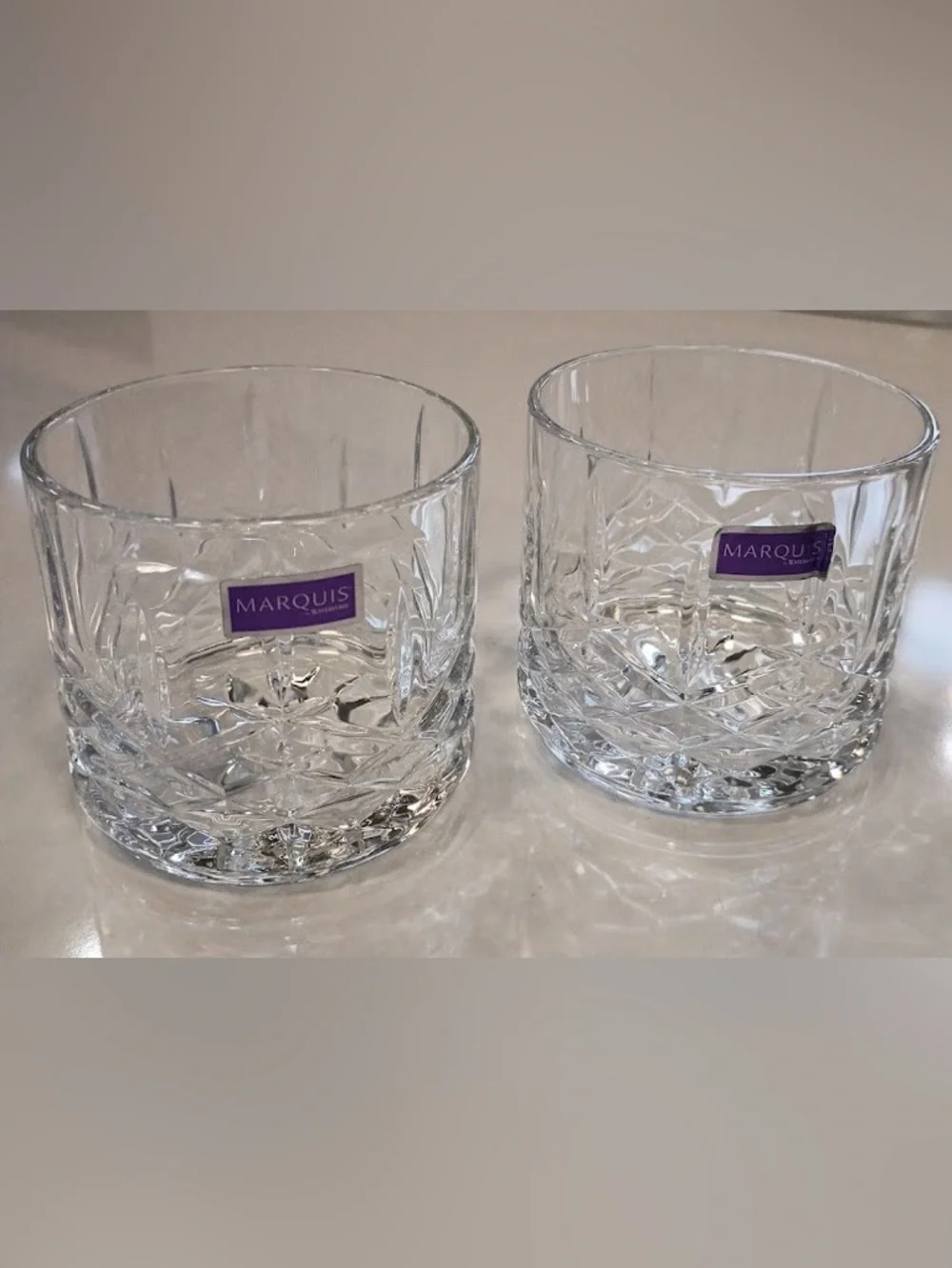 Waterford Marquis Markham Stacking Decanter & Set of 2 Tumblers, NEW